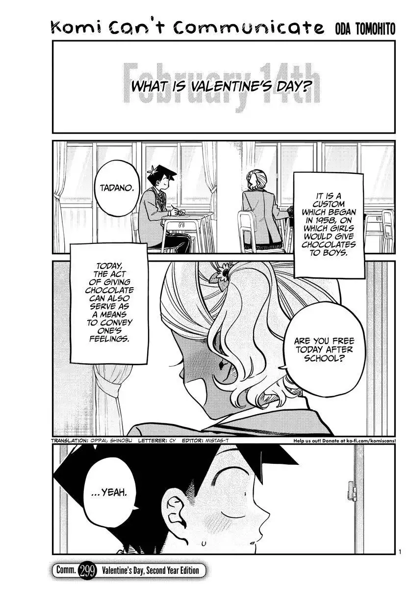 Komi-san wa Komyushou Desu Chapter 299 1